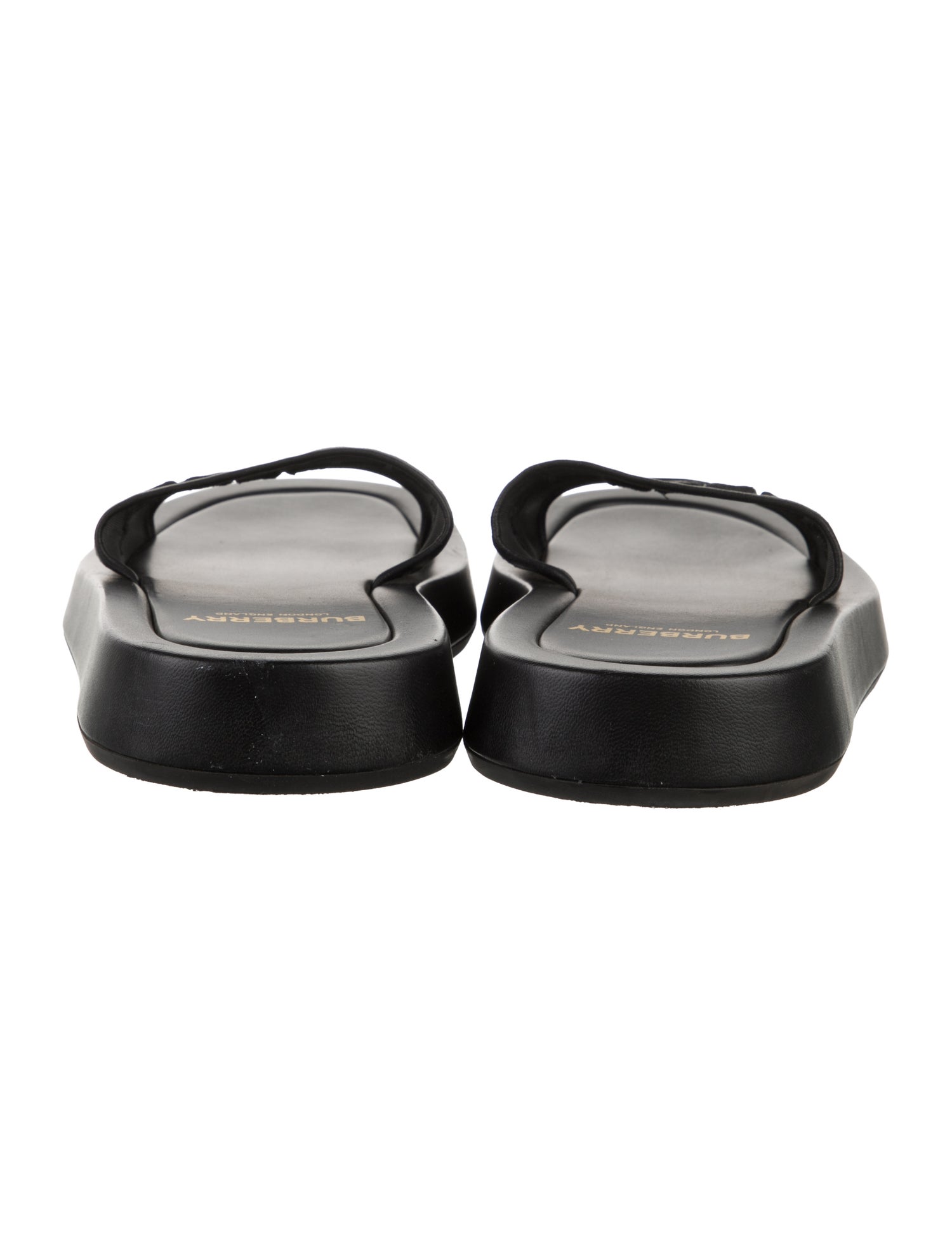 Burberry Mesh Embroidered Accent Slides